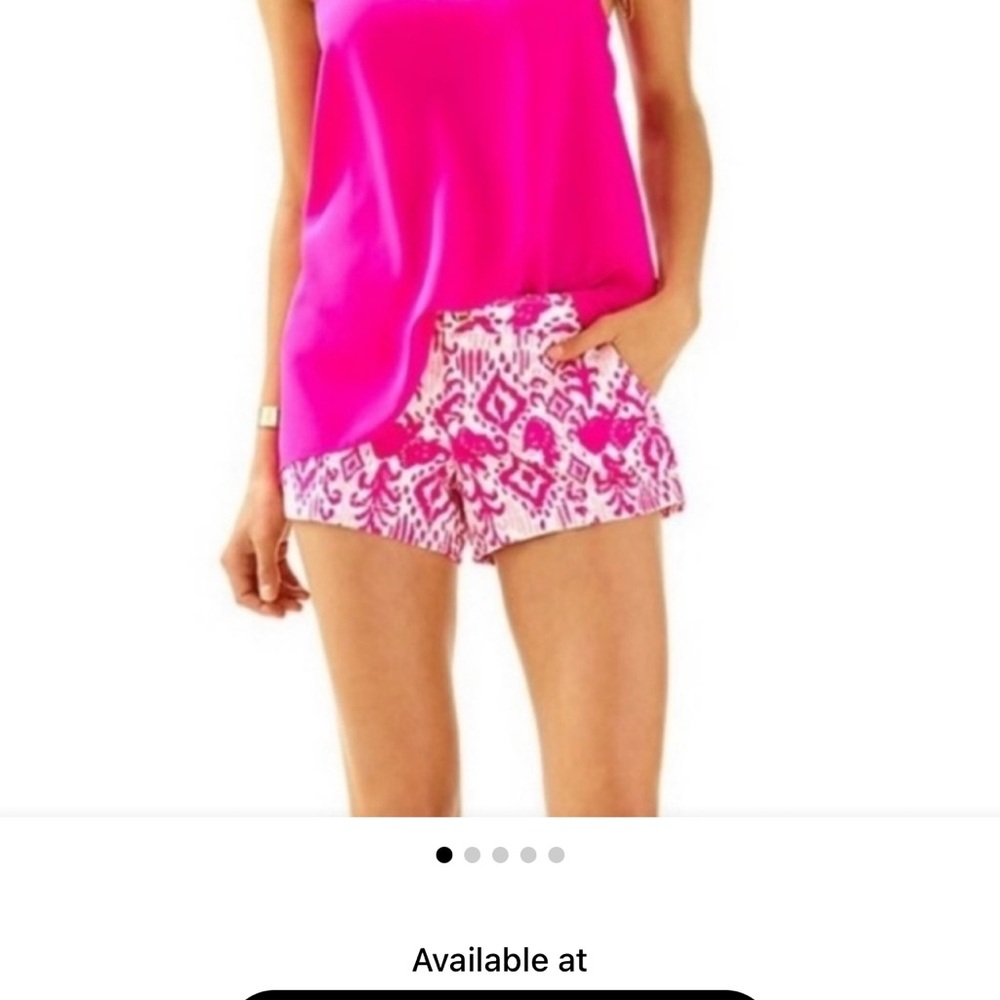 Lilly Pulitzer The Liana Short Magenta Tons of Fun Elephant Size‎ 0